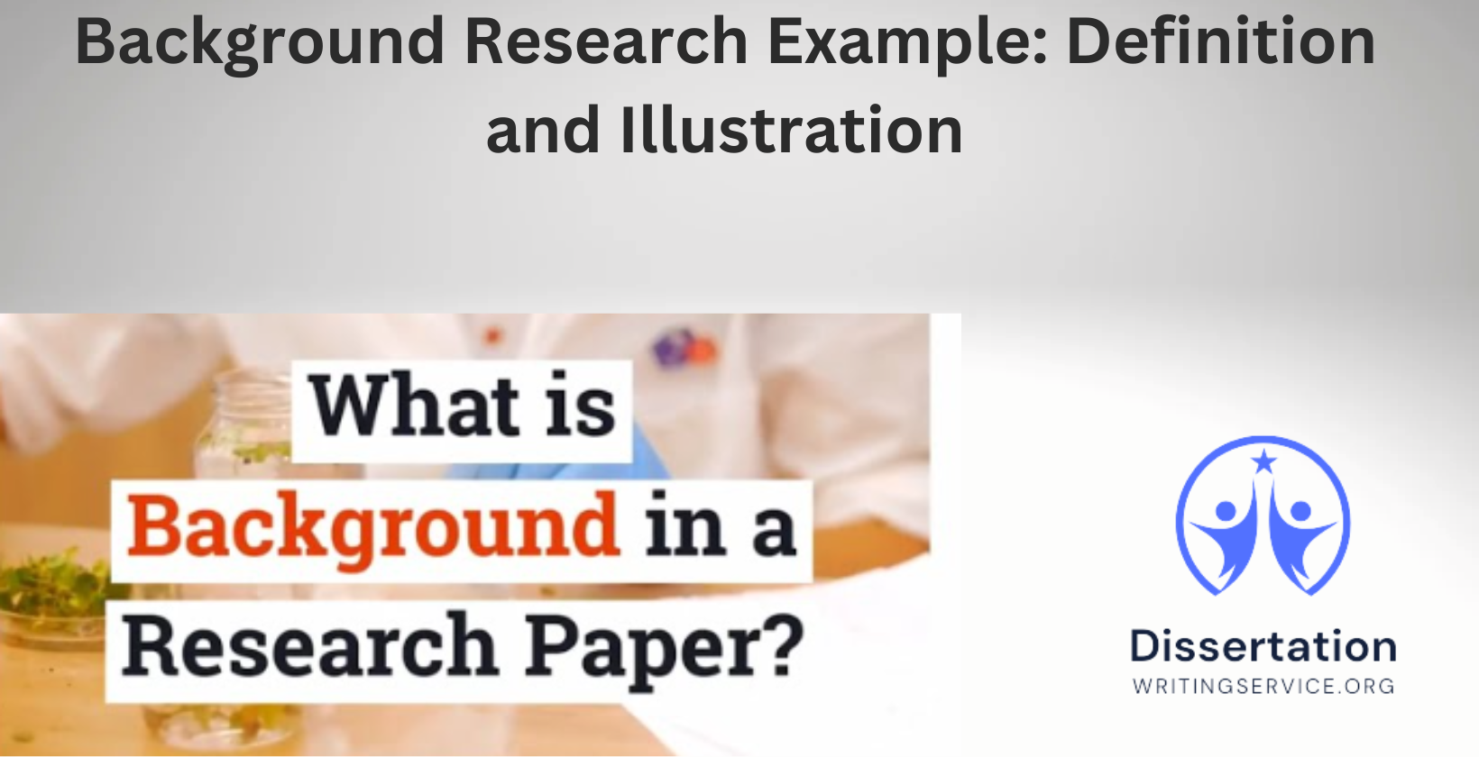 Background research process and its definition explained