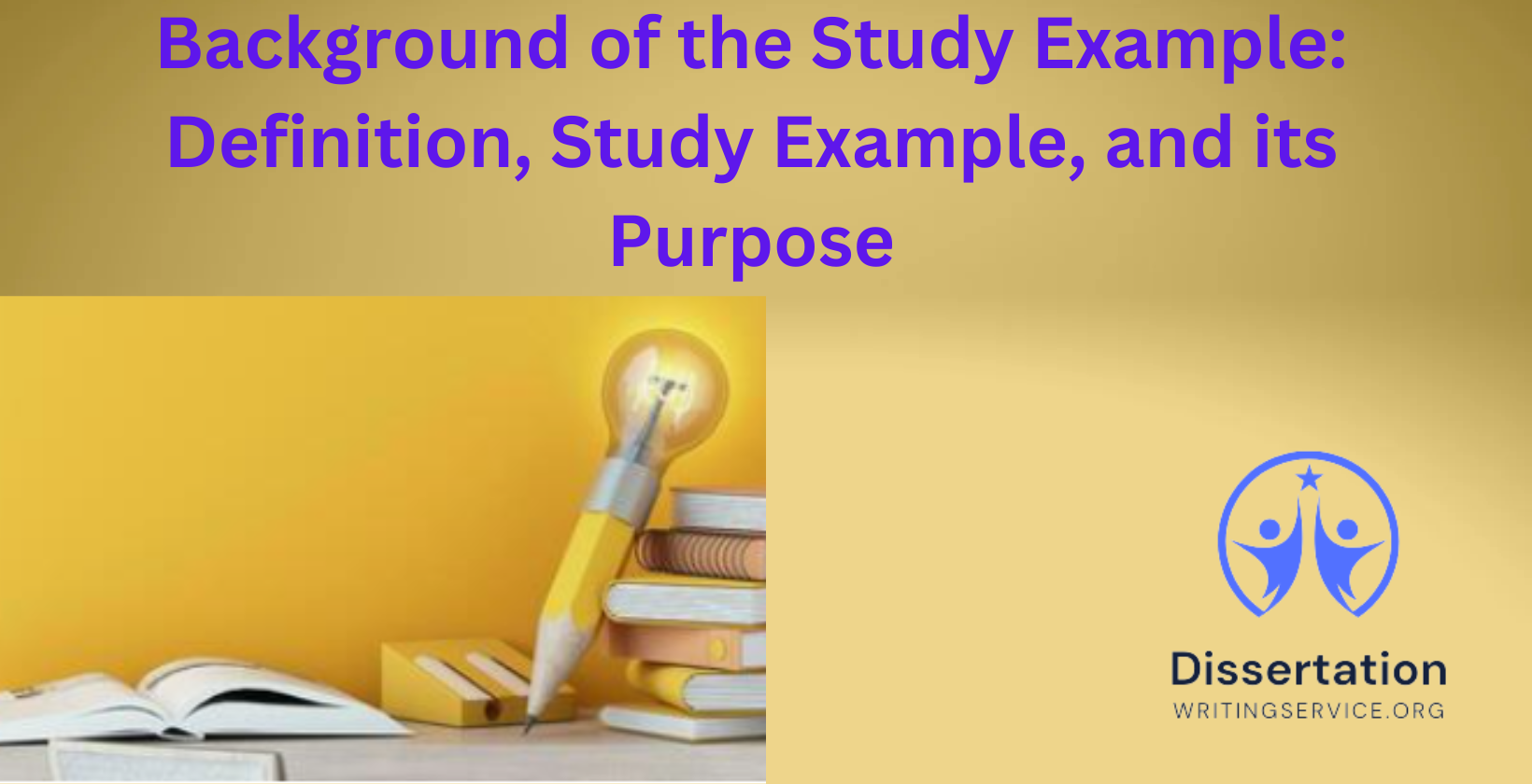 Study background, definition, example, and purpose visual