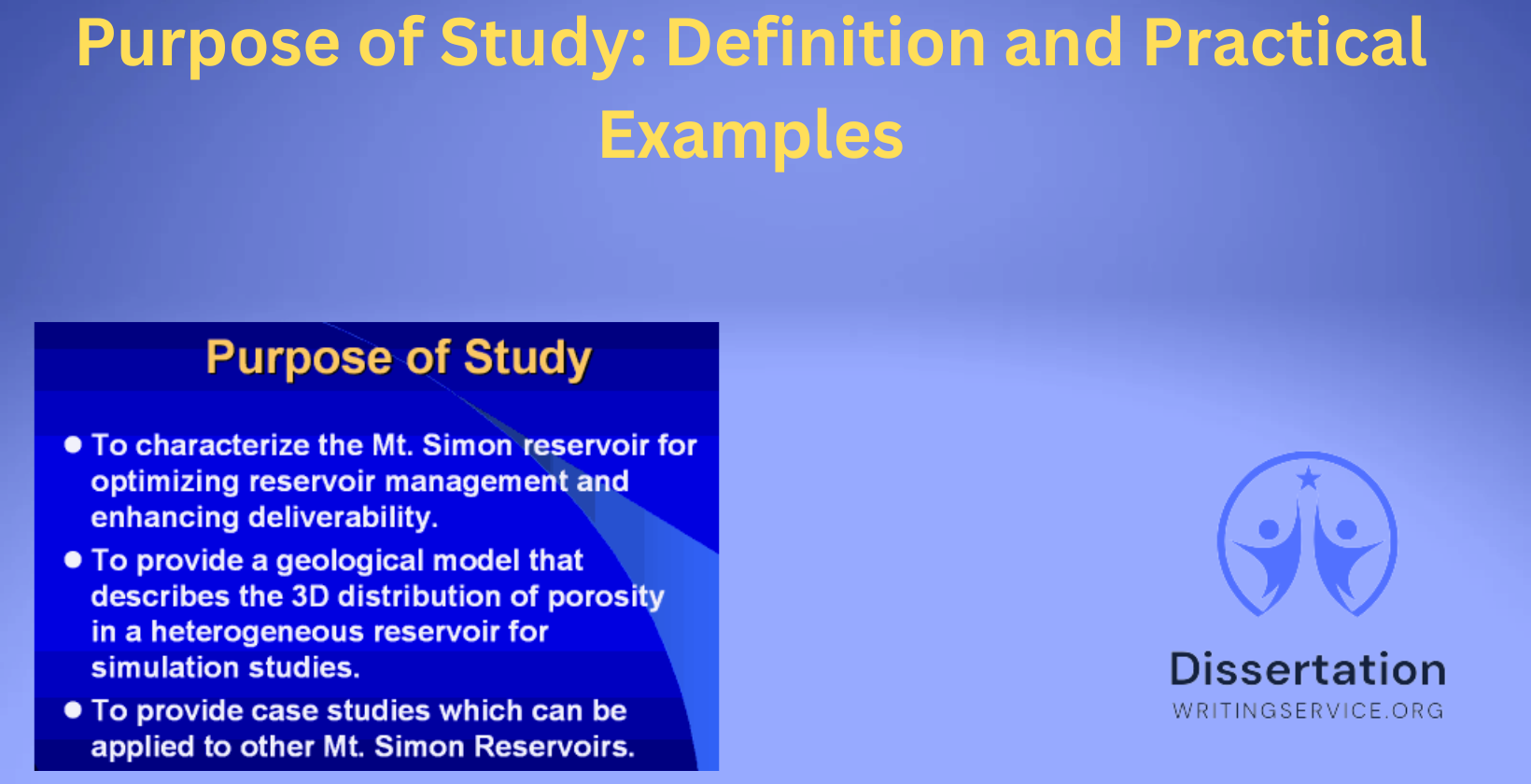 Research purpose and practical examples in studies