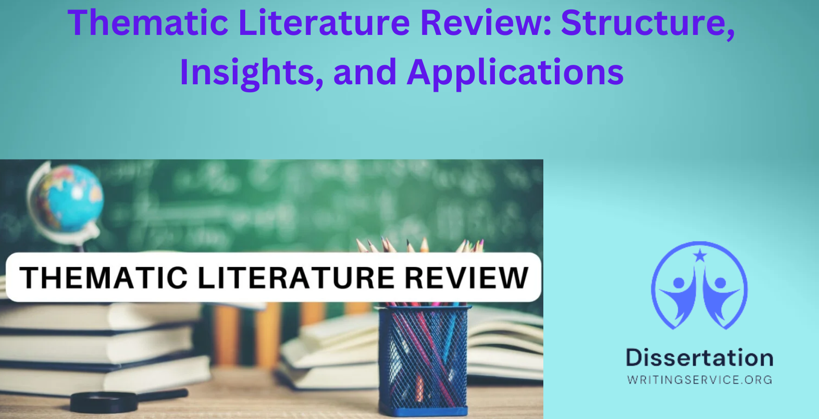 Thematic literature review concept with structured insights
